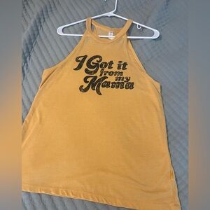 Women’s large yellow tank